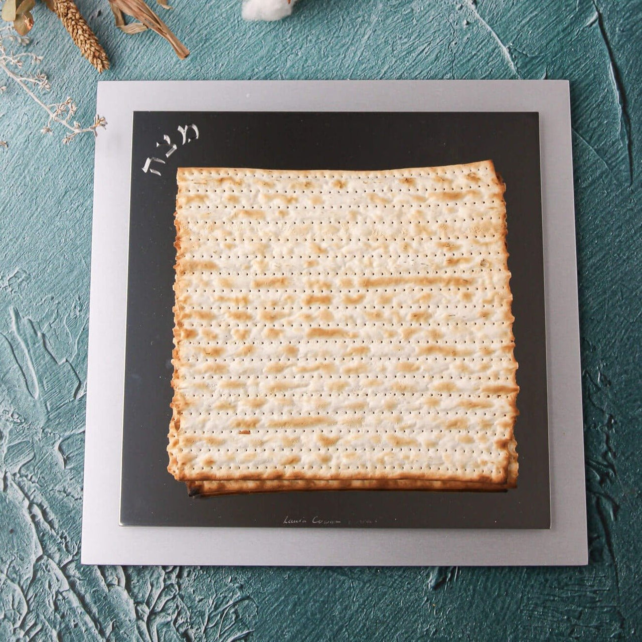 Laura Cowan - Stunning Steel Matzah Plate by Laura Cowan - ModernTribe
