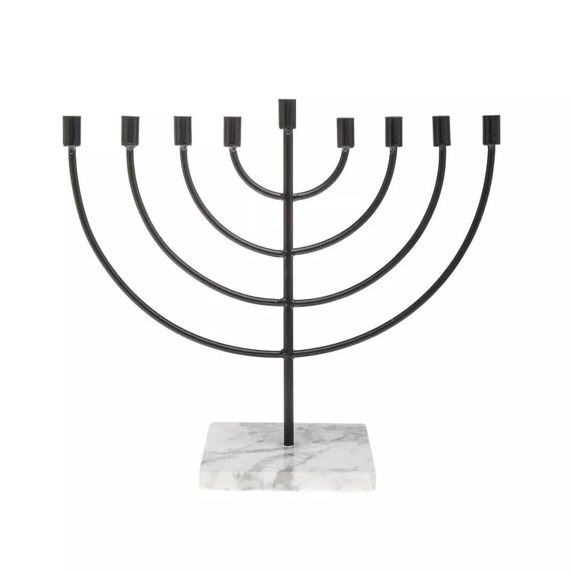 Godinger Menorahs Wire Menorah with Swirl Base