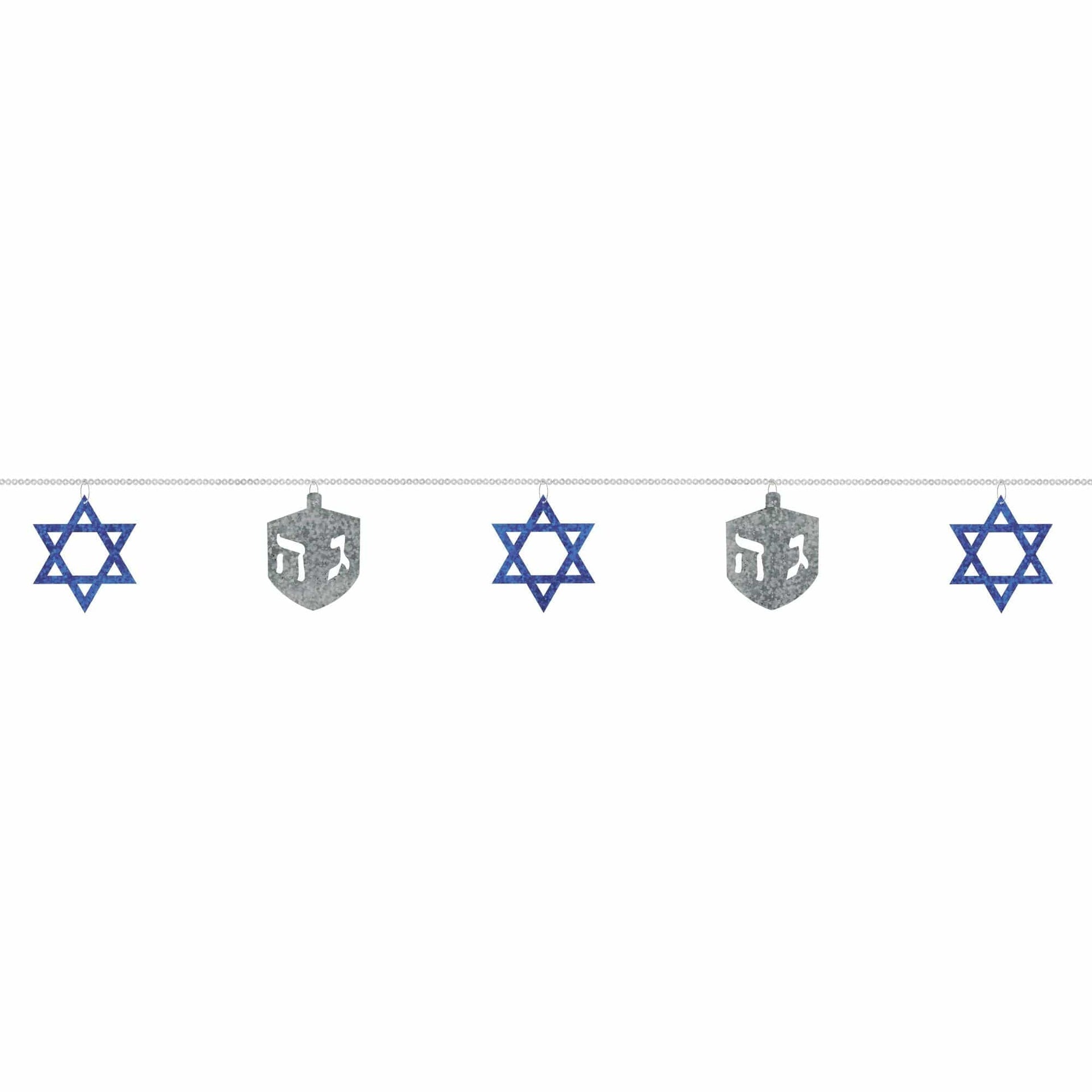 Design Imports Decorations Hanukkah Sequin Ring Garland