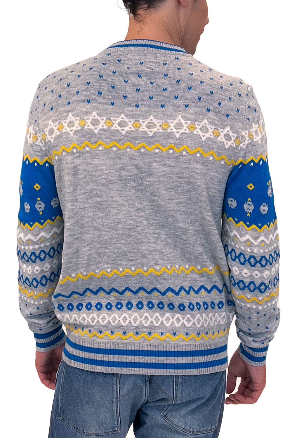 Tipsy Elves Sweaters Men's Reversible Menorah Sequin Sweater by Tipsy Elves