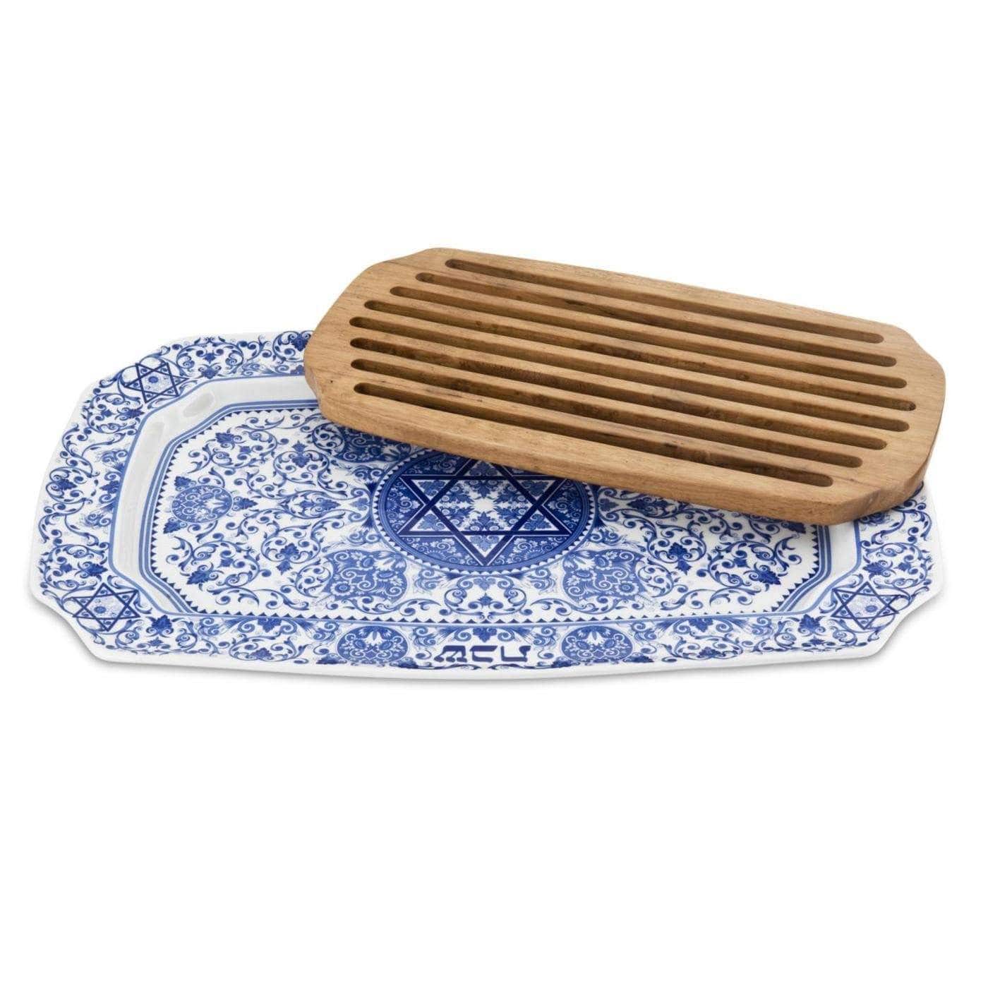 Spode Challah Accessories Spode Challah Board with Wood Insert