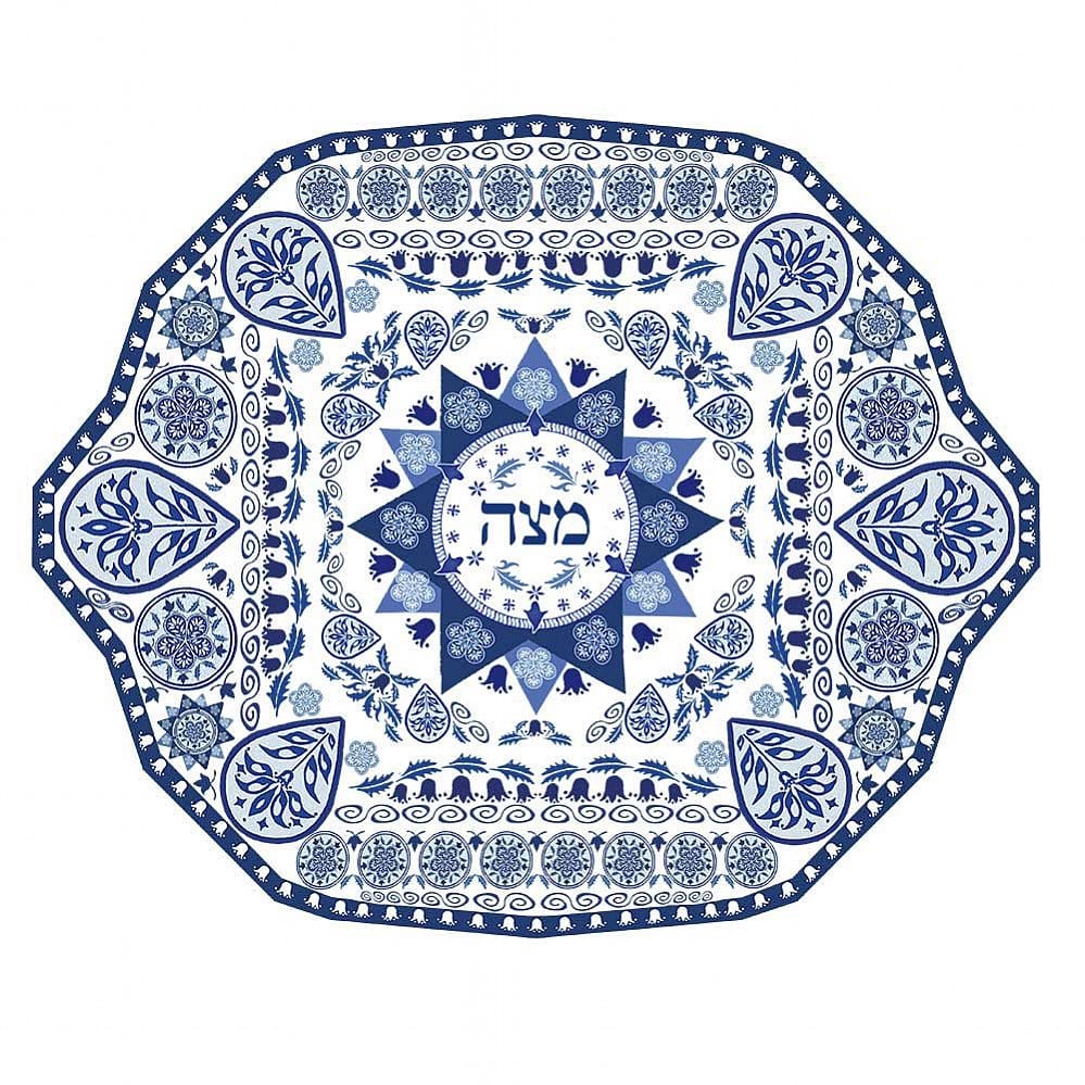 Aviv Judaica Matzah Plates Porcelain Renaissance Matzah Plate
