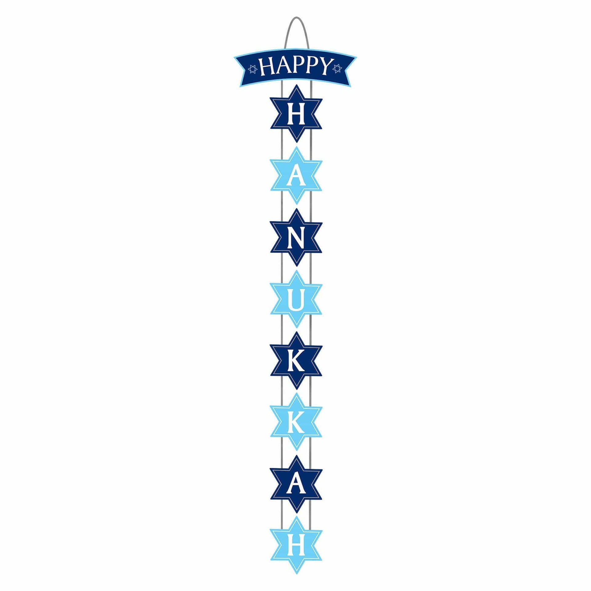 Amscan Decorations Happy Hanukkah Deluxe Vertical Sign