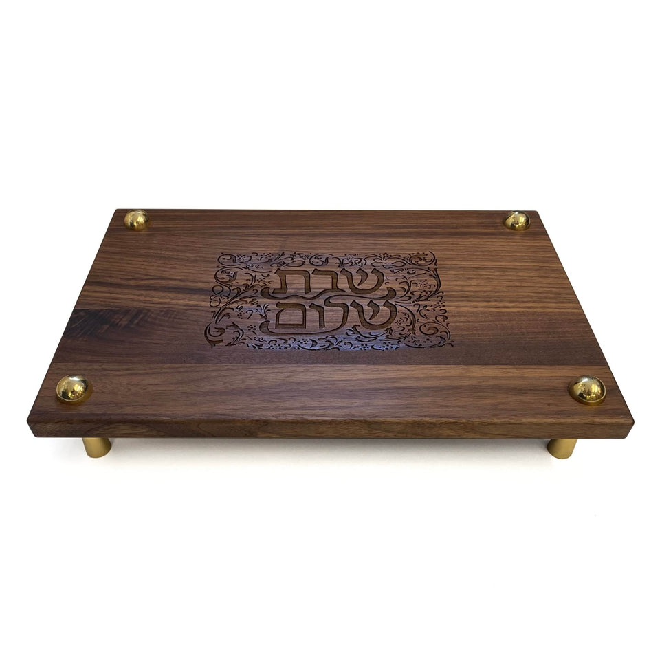 Joy Stember - Walnut Shabbat Shalom Challah Board by Joy Stember - ModernTribe