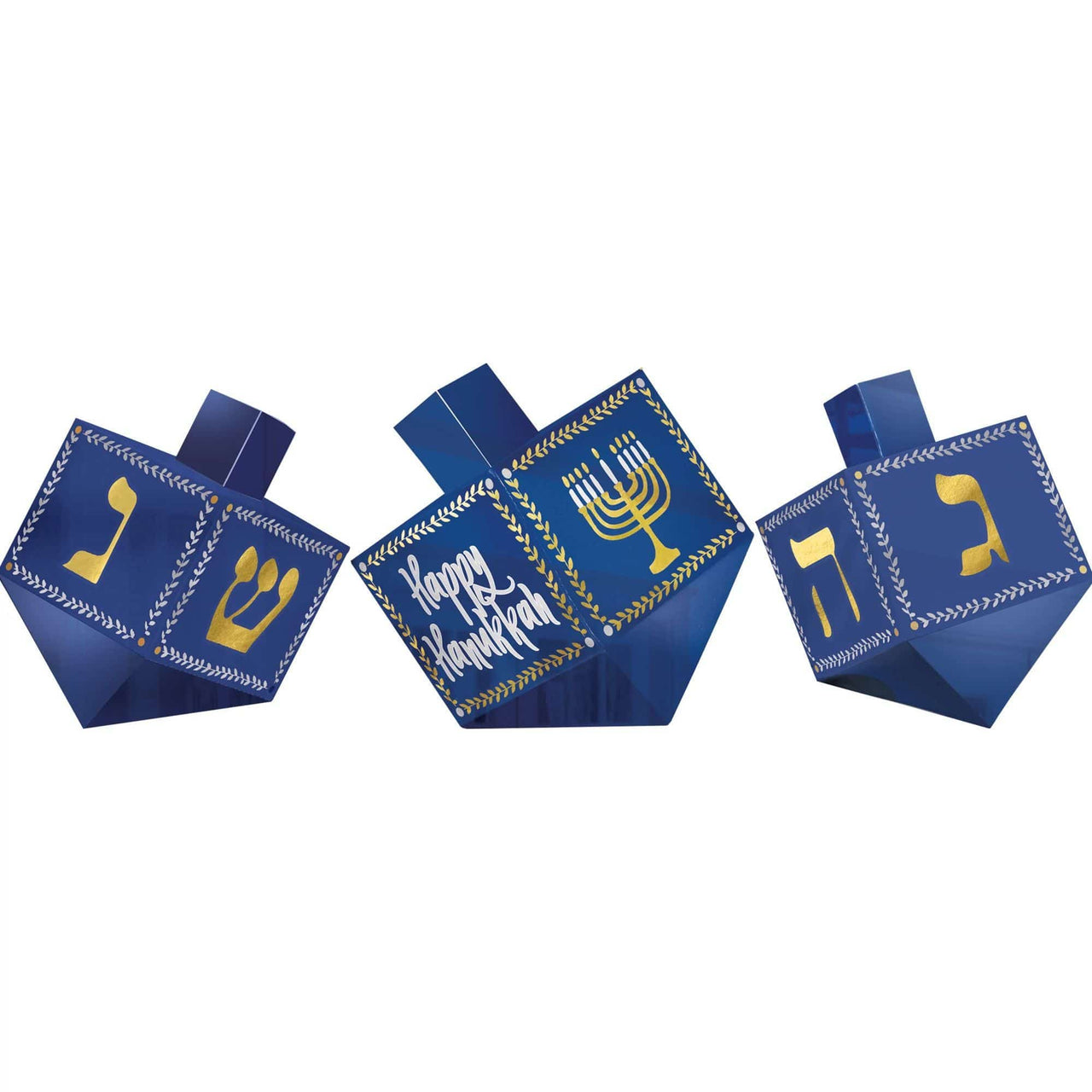 Amscan - Hanukkah 3D Paper Dreidel Table Decorations - ModernTribe