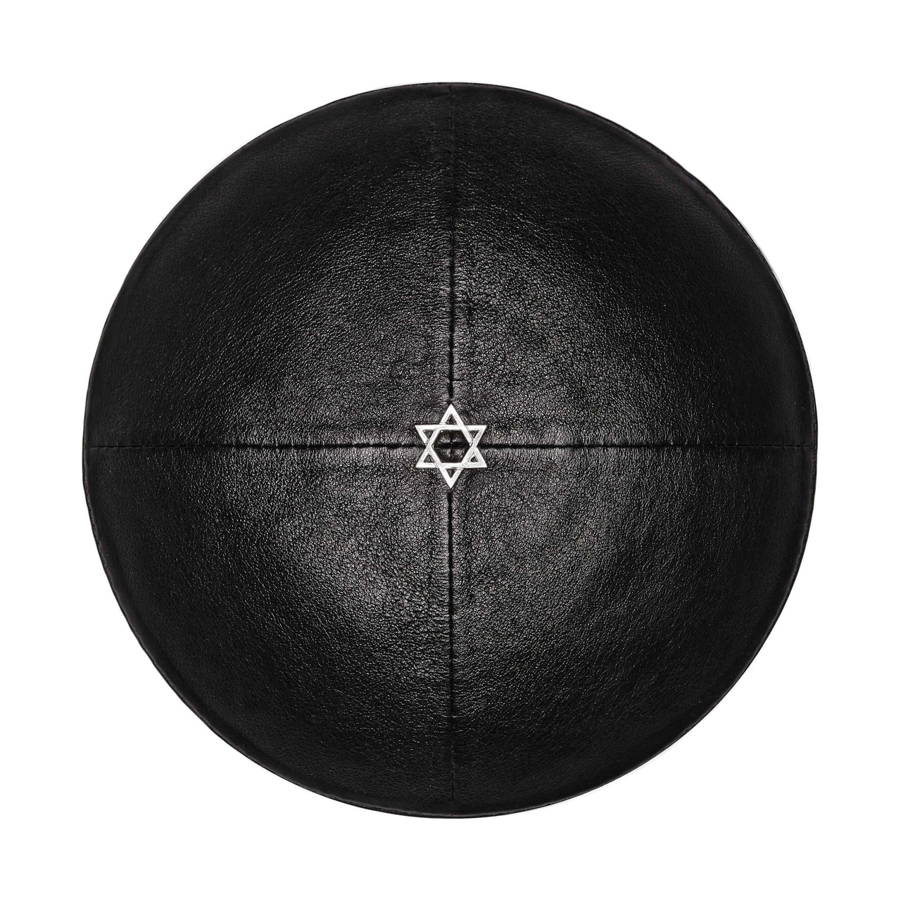 Koppel - Black Leather Star of David Kippah - ModernTribe