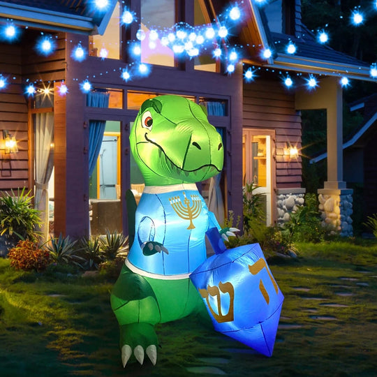 Dinokkah the Hanukkah Dinosaur Inflatable