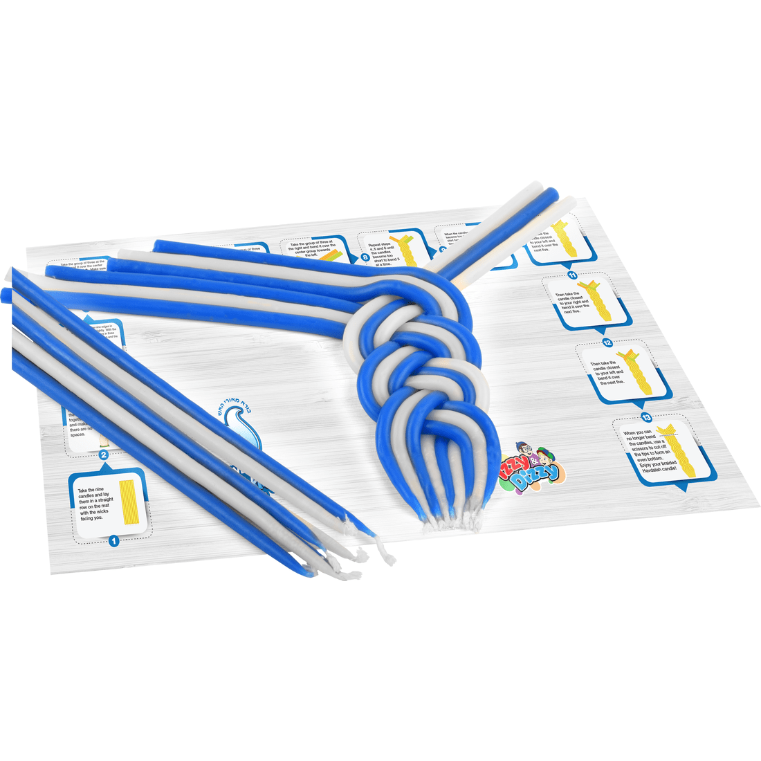 Ner Mitzvah - Havdalah Candle Making Kit - Blue and White - ModernTribe