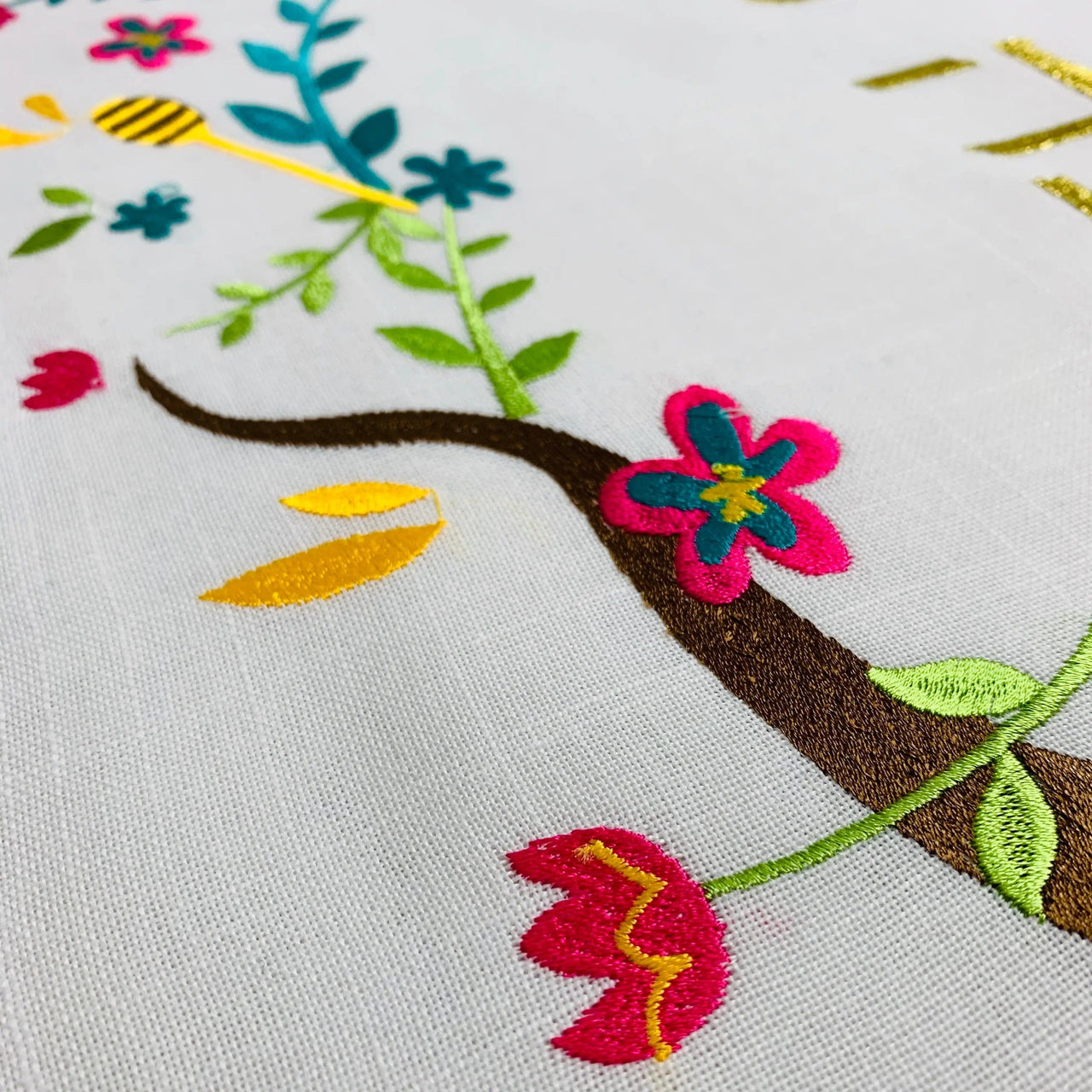 Broderies De France - Colorful Rosh Hashanah Challah Cover - ModernTribe