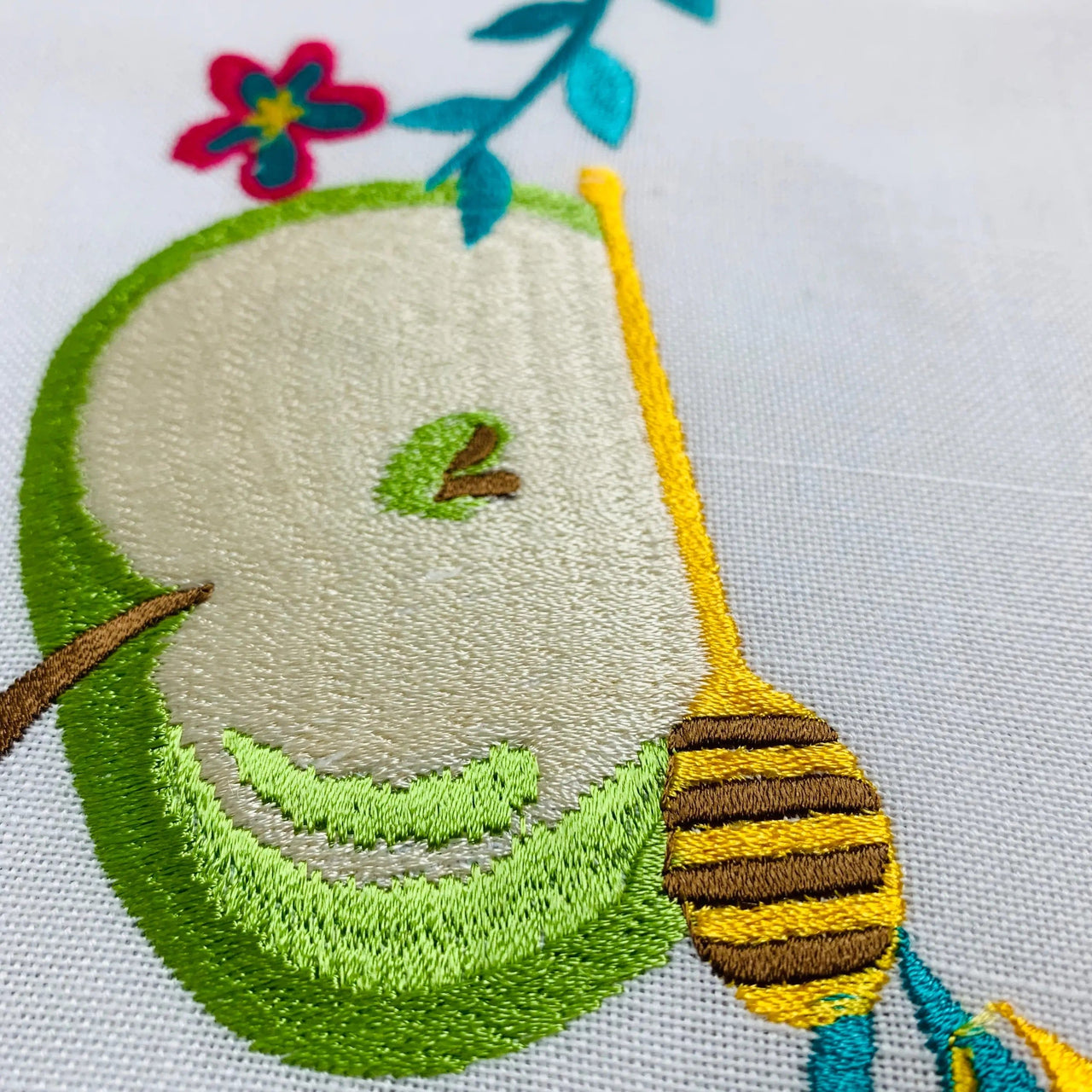 Broderies De France - Colorful Rosh Hashanah Challah Cover - ModernTribe