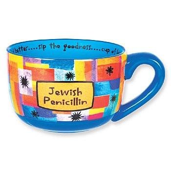 Aviv Judaica Mugs Default Jewish Penicillin Ceramic Soup Mug
