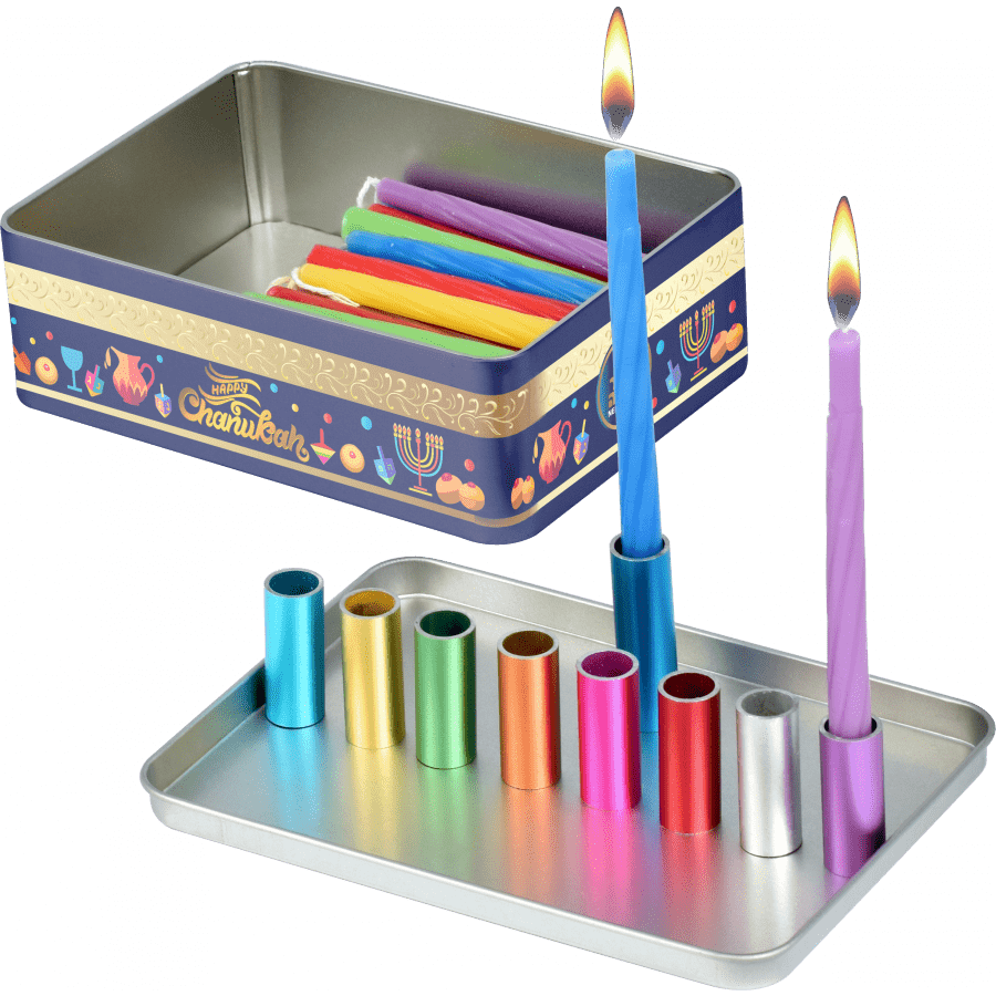 Ner Mitzvah - Magnetic Menorah Travel Set - ModernTribe