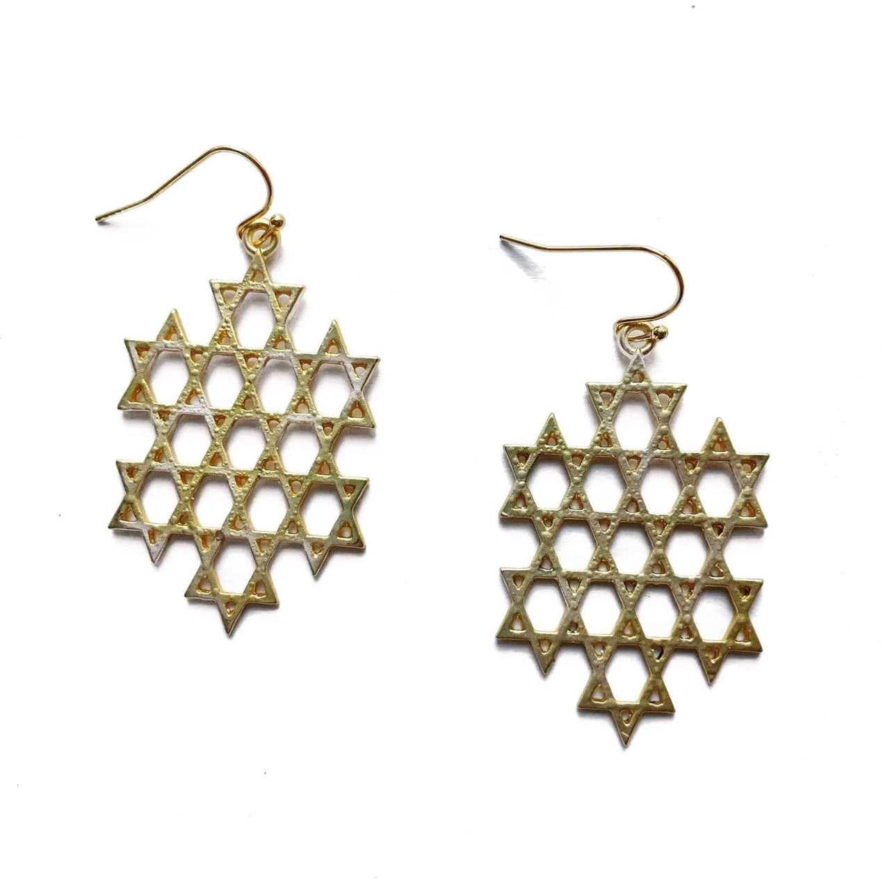 Stitch and Stone - Star of David Dangle Earrings - ModernTribe