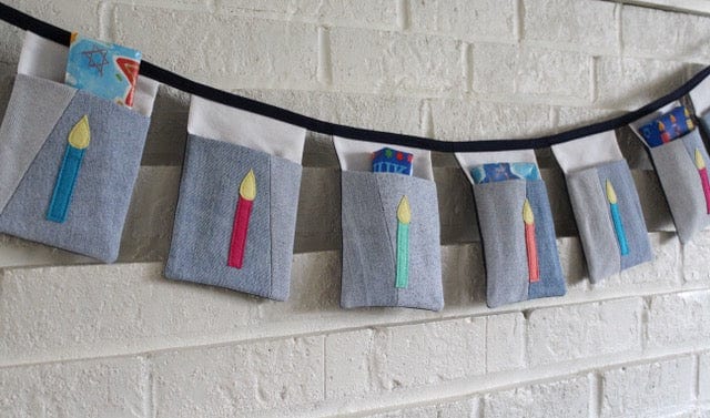 Memory Threads - Hanukkah Pocket Banner - Neon or Neutral - ModernTribe