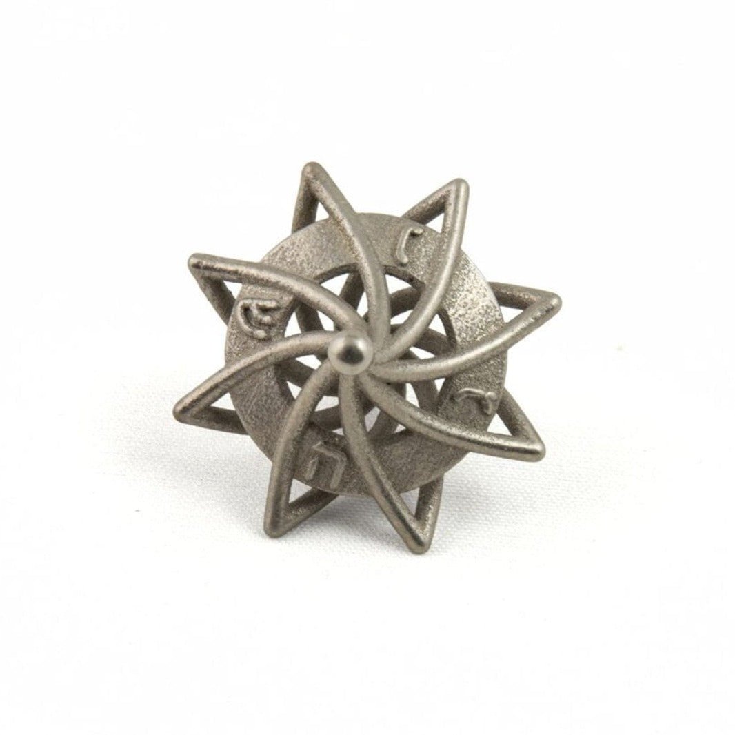 Joy Stember - 3D - Printed Twisted Caged Hanukkah Dreidel by Joy Stember - Gold or Nickel - ModernTribe