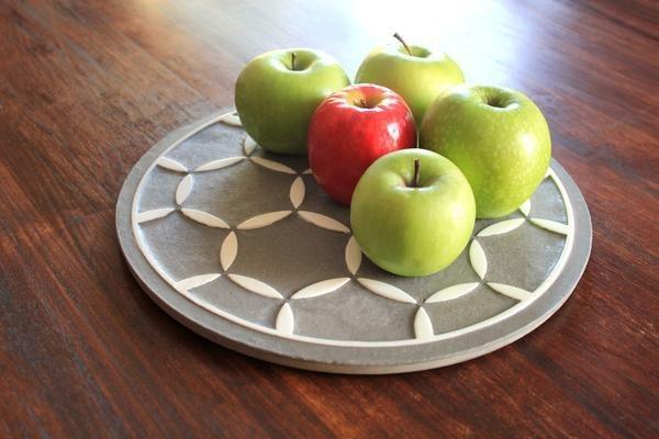 ceMMent Design - Concrete Seder Plate/ Apple Plate by ceMMent - ModernTribe