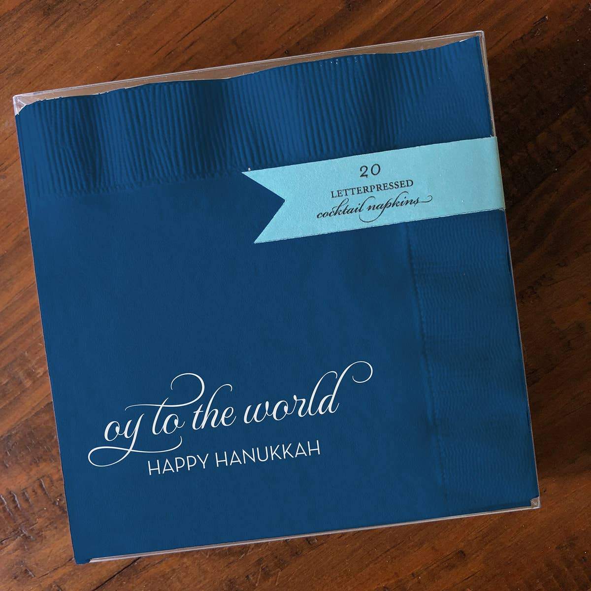 Alice - Louise Press - Oy Hanukkah Blue Napkins - Set of 20 - ModernTribe