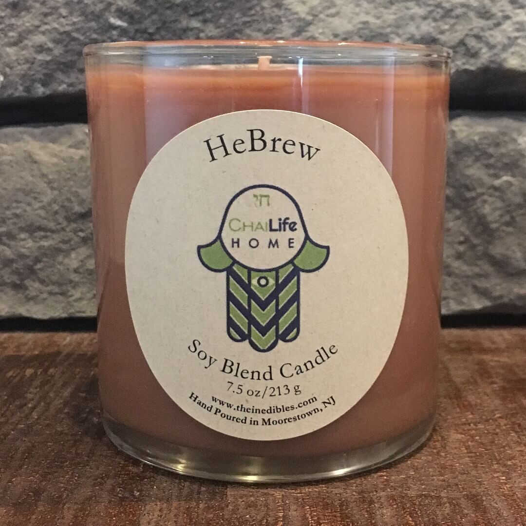 Chai Life Candles Bubbe's Apple Cake + HeBrew Soy Blend Candle Set