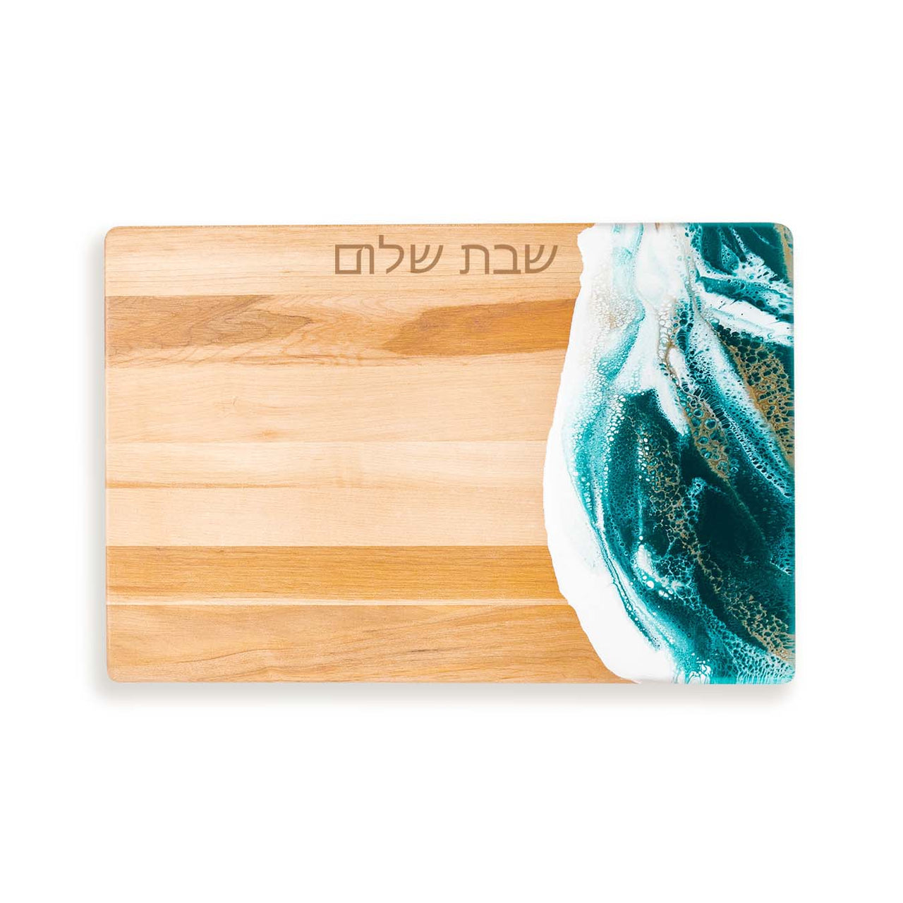 Lynn & Liana Serveware - Canadian - Maple Challah Board - Emerald and Gold - ModernTribe