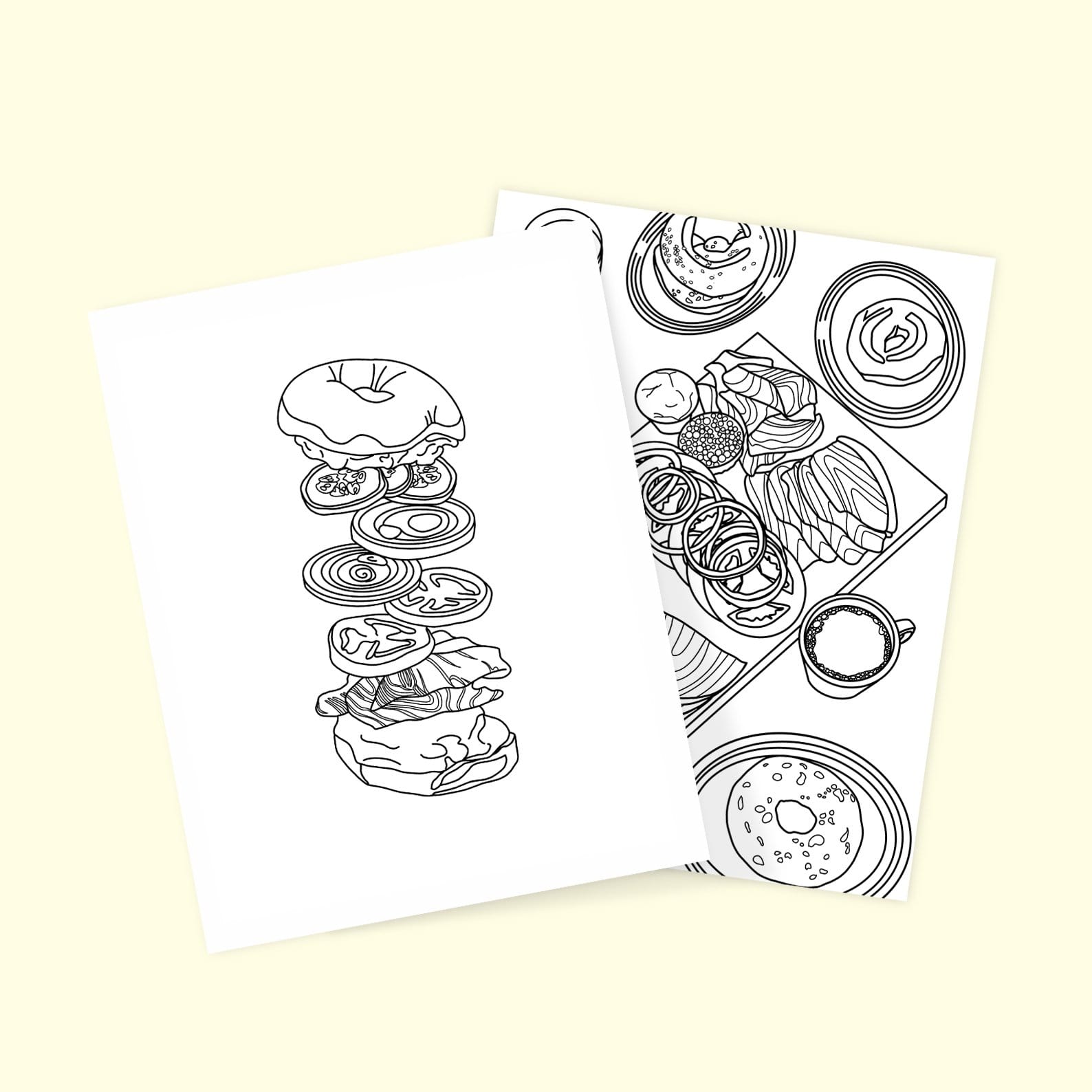 Drawn Goods Books I Love Bagels - A Coloring Book