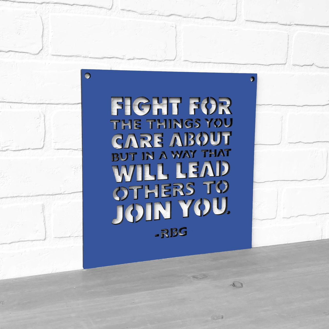 Spunky Fluff - Fight For The Things You Care About Wood Wall Hanging - ModernTribe