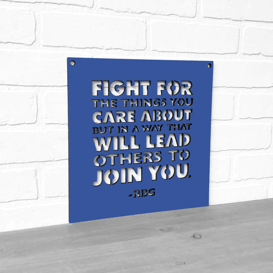 Fight For The Things You Care About Wood Wall Hanging