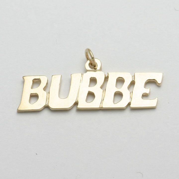 Bareket Jewelry Necklaces 14k Gold / No Diamond / 16" Box Chain 14k Gold Bubbe Pendant
