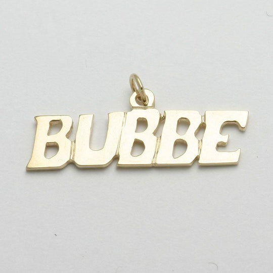 Bubbe Pendant with Optional Diamond - 14k Gold