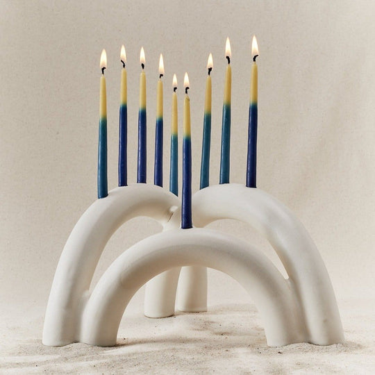 Shana Menorah by Style Union Home - Blanc or Noir Blanc