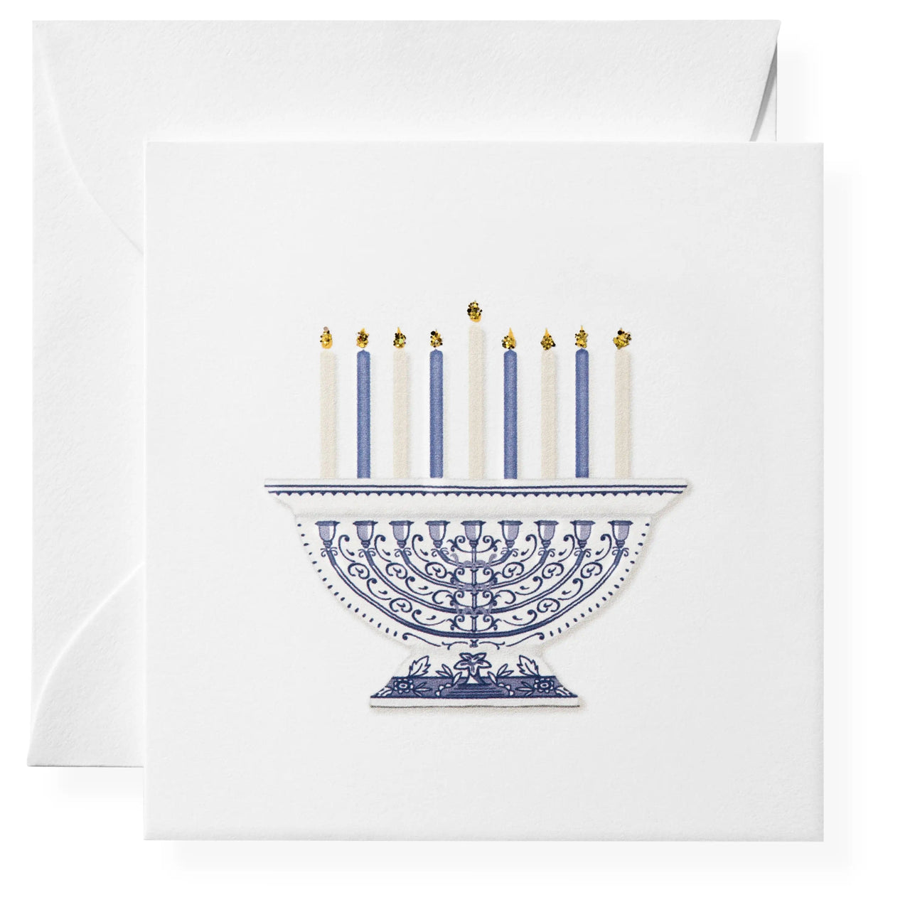 Karen Adams Designs - Glitter Menorah Gift Cards, Box of 6 - ModernTribe