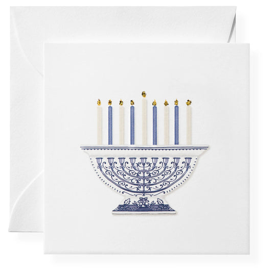 Glitter Menorah Gift Cards, Box of 6