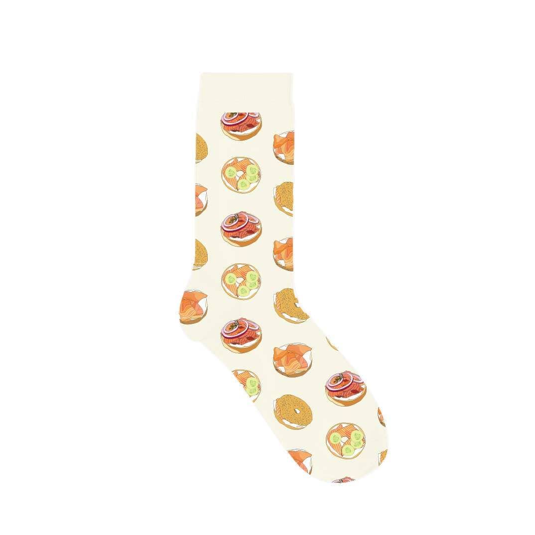 Drawn Goods Socks Yellow / One Size Lox and Bagels Socks - Yellow