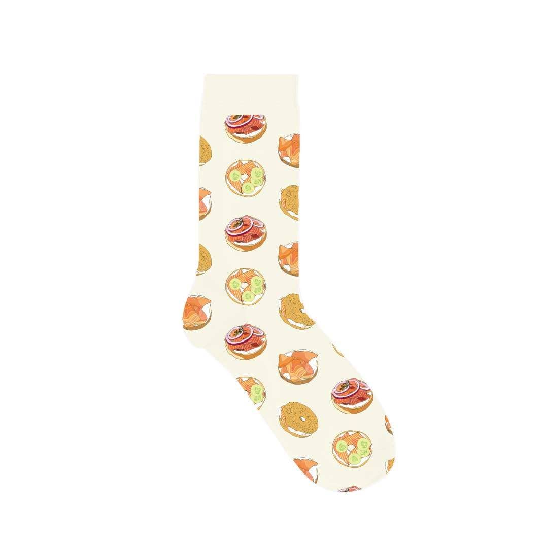 Drawn Goods - Lox and Bagels Socks - Yellow - ModernTribe