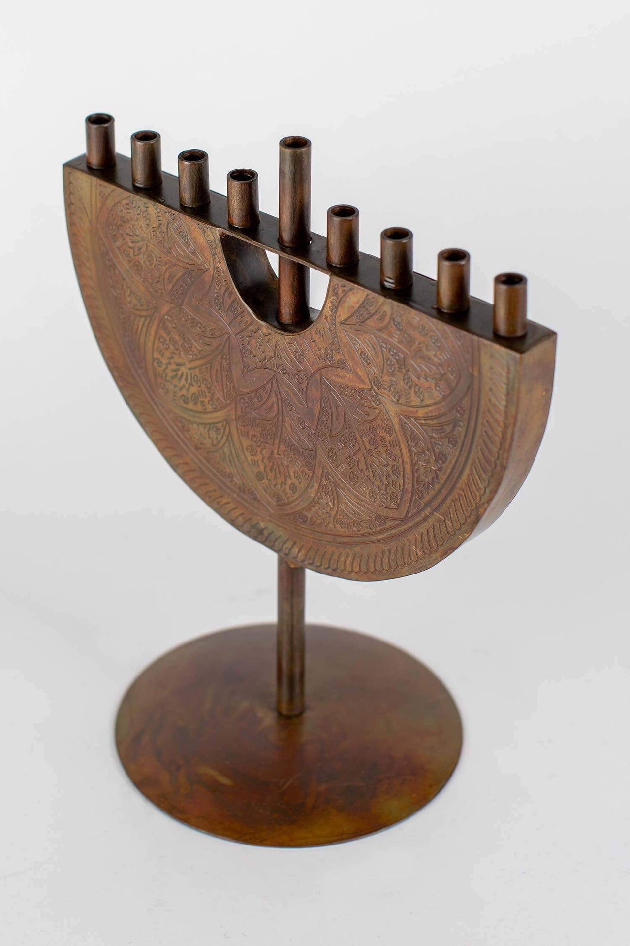 Ten Thousand Villages - Engraved Iron Menorah - ModernTribe