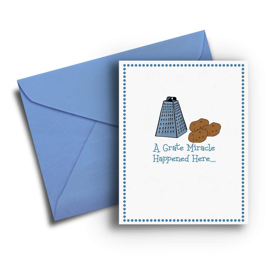 Fresh Frances - A Grate Miracle Happened Here Hanukkah Cards - Box of 8 - ModernTribe