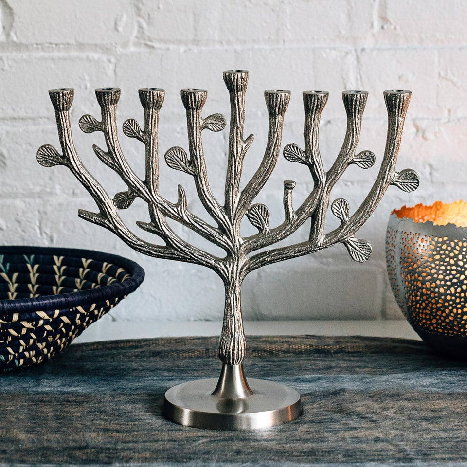 Ten Thousand Villages - Tree of Life Menorah by Ten Thousand Villages - ModernTribe