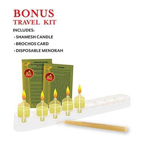 Ner Mitzvah - 2 - Hour Jelled Oil Menorah Candles - Medium - ModernTribe