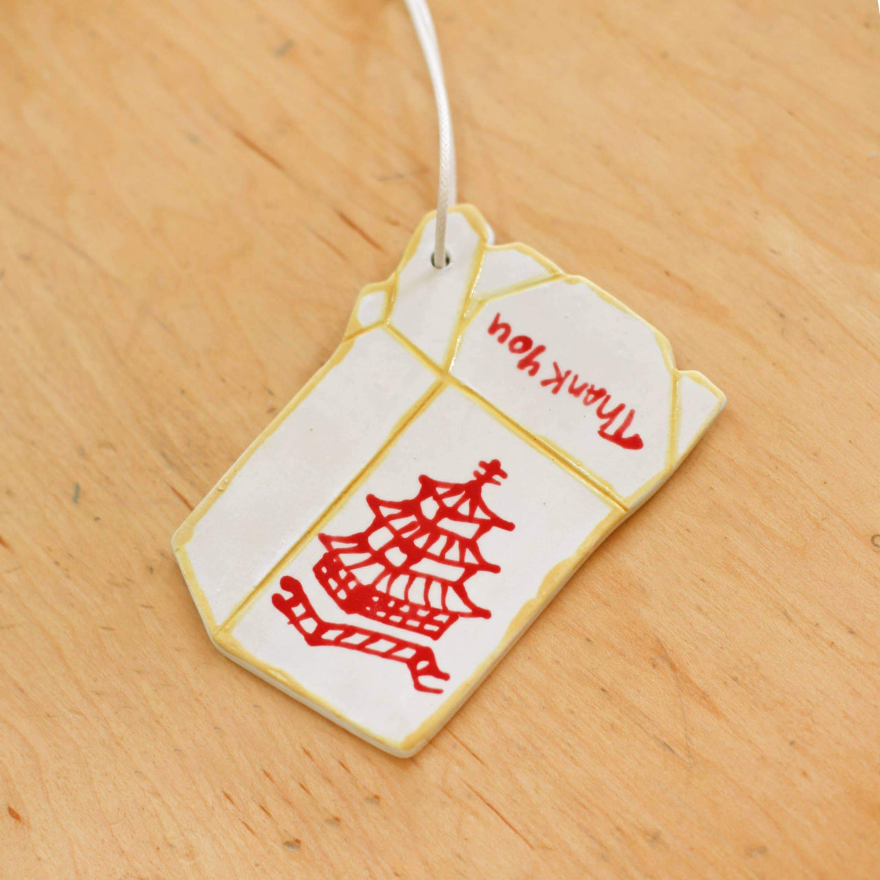 Gold Teeth Brooklyn - Takeout Container Ceramic Ornament - ModernTribe