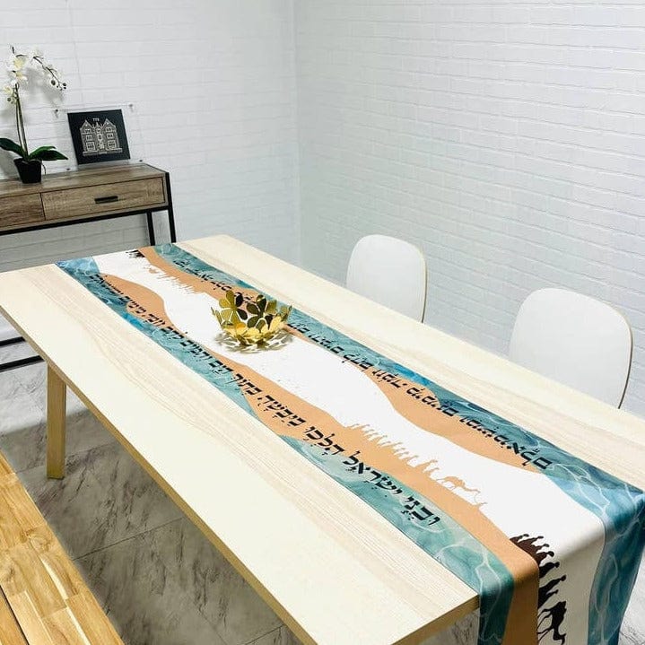 Broderies De France - Split the Sea Table Runner - ModernTribe