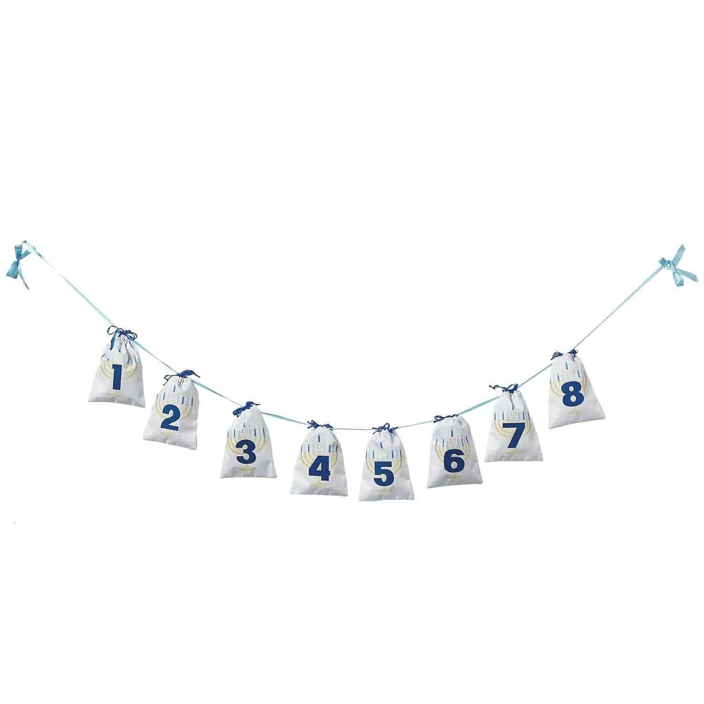 Design Imports Decorations 8 Nights of Hanukkah Gift Bags Garland