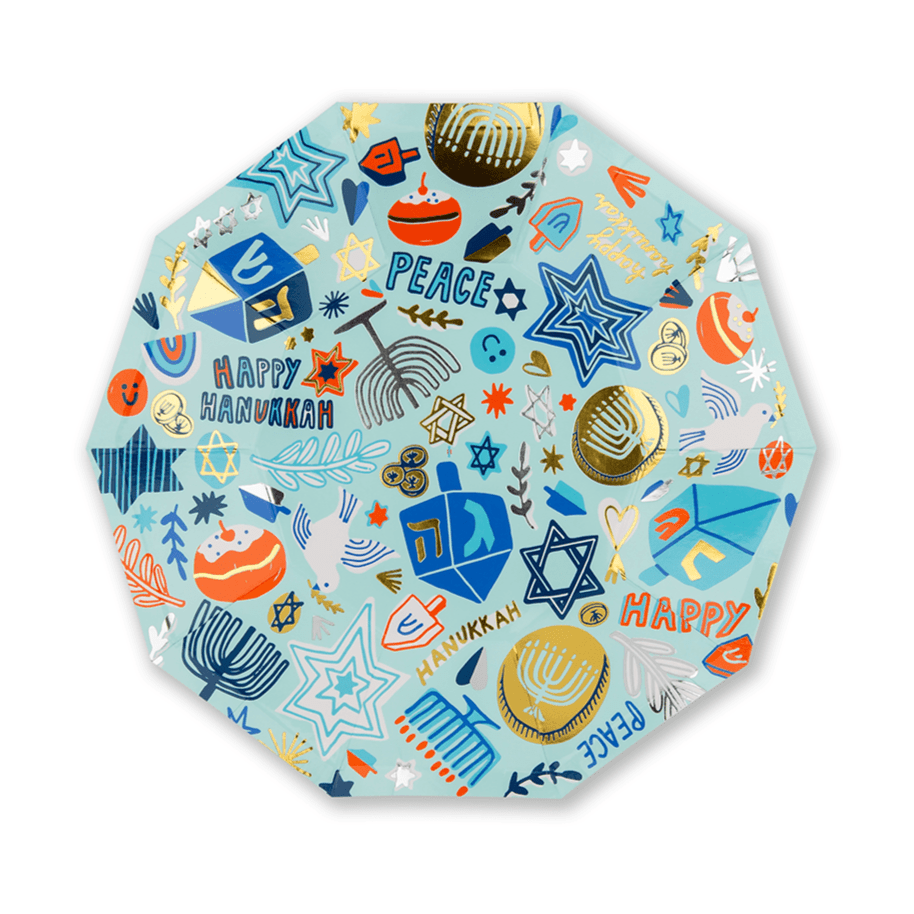 Jollity - Festival of Lights Small Disposable Plates - Set of 8 - ModernTribe
