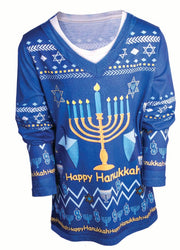 Forum Novelties Sweaters Photo Real Hanukkah Shirt - Kids