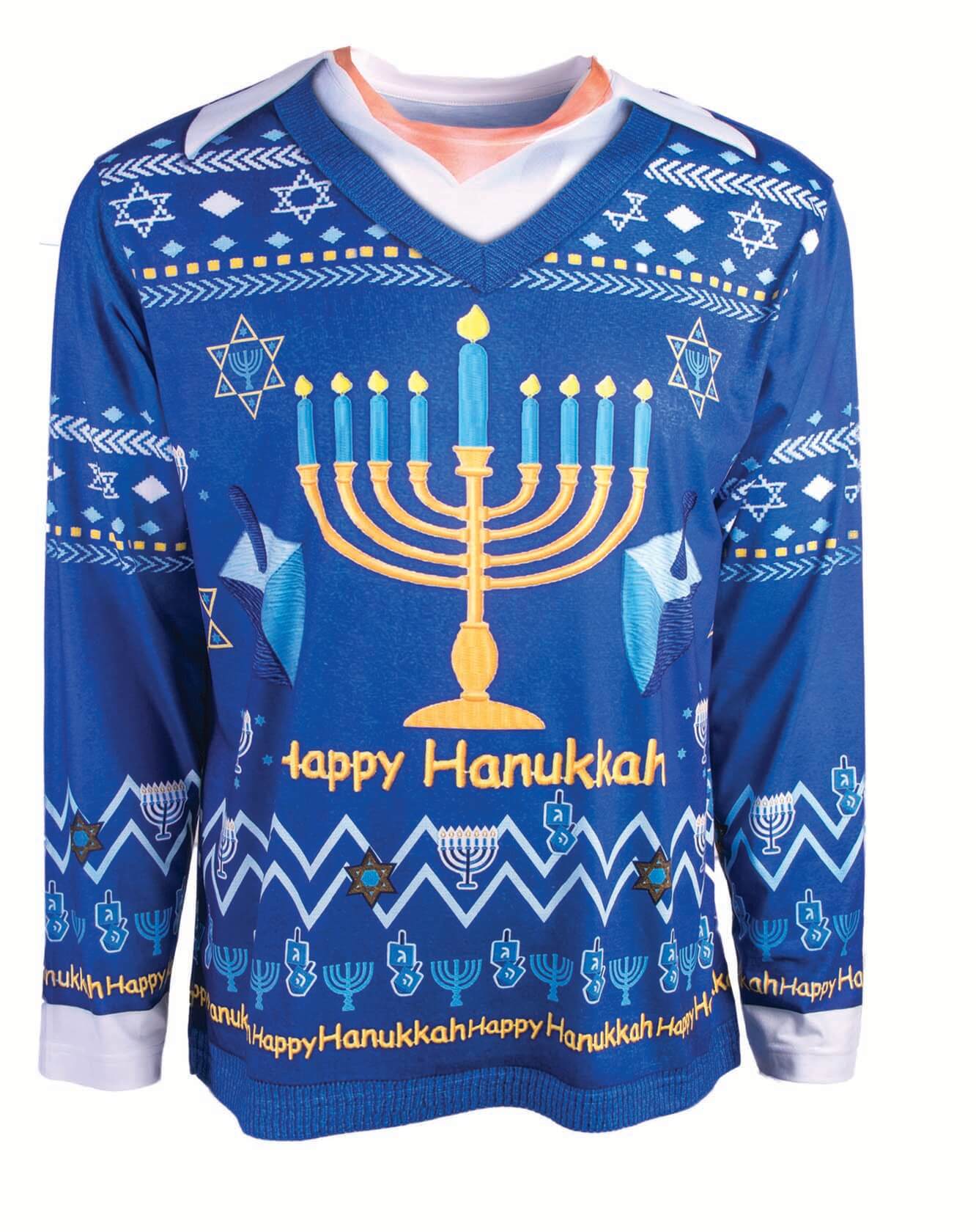 Forum Novelties Sweaters Photo Real Hanukkah Shirt - Unisex