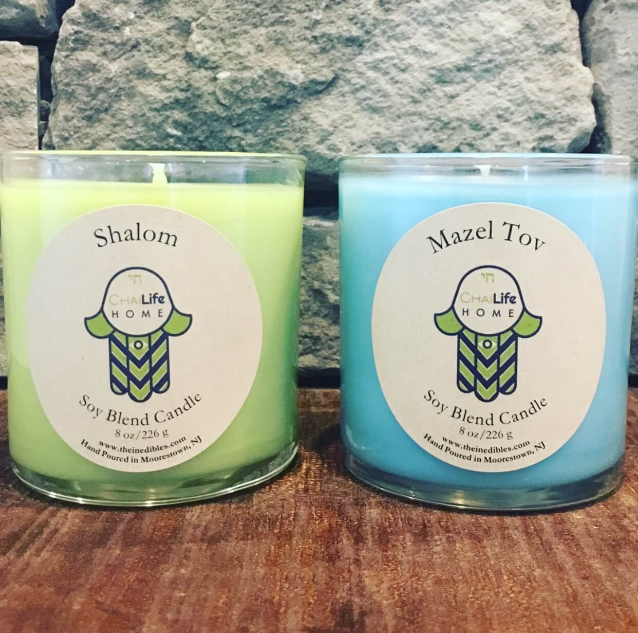 Chai Life - Mazel Tov + Shalom Soy Blend Candle Set - ModernTribe