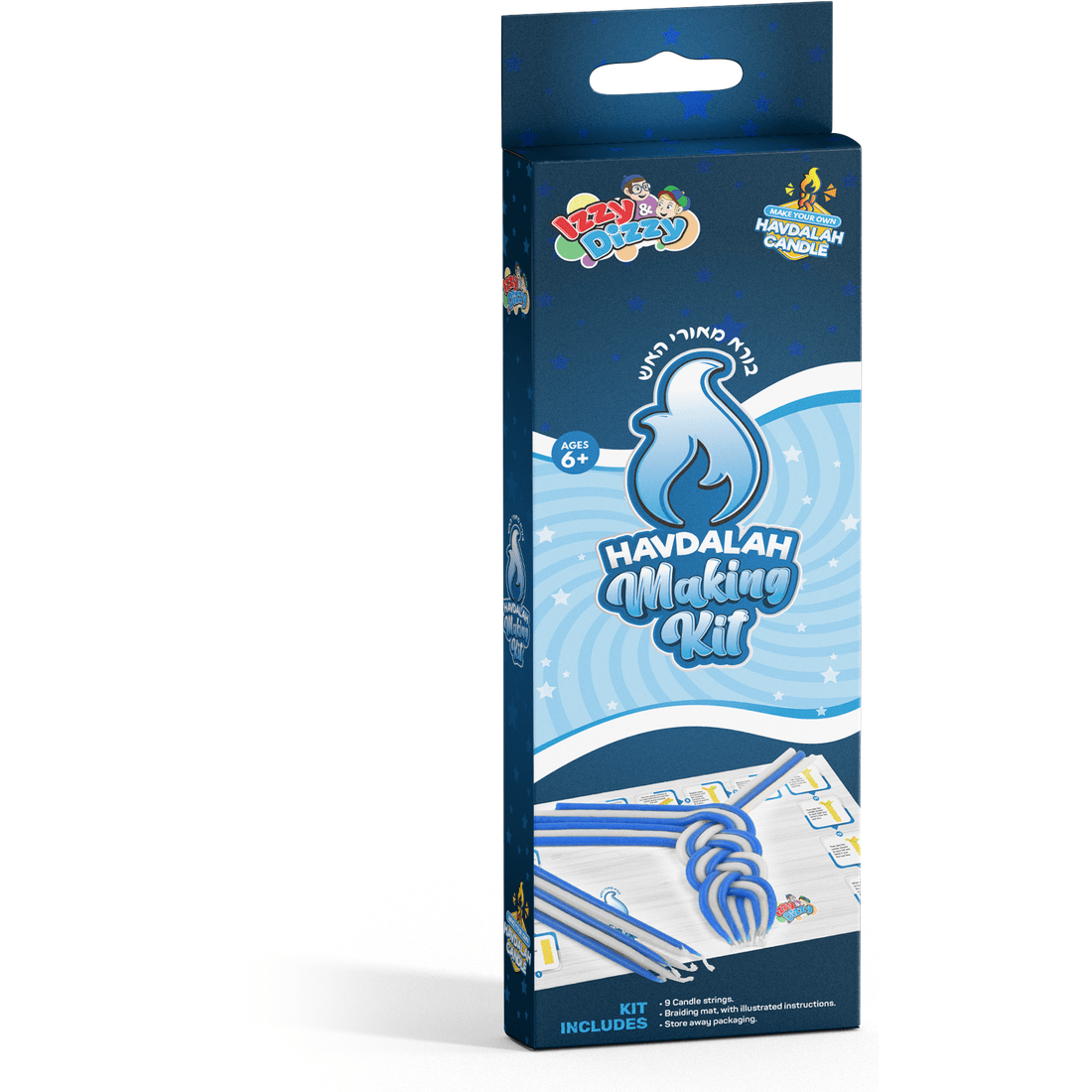 Ner Mitzvah - Havdalah Candle Making Kit - Blue and White - ModernTribe