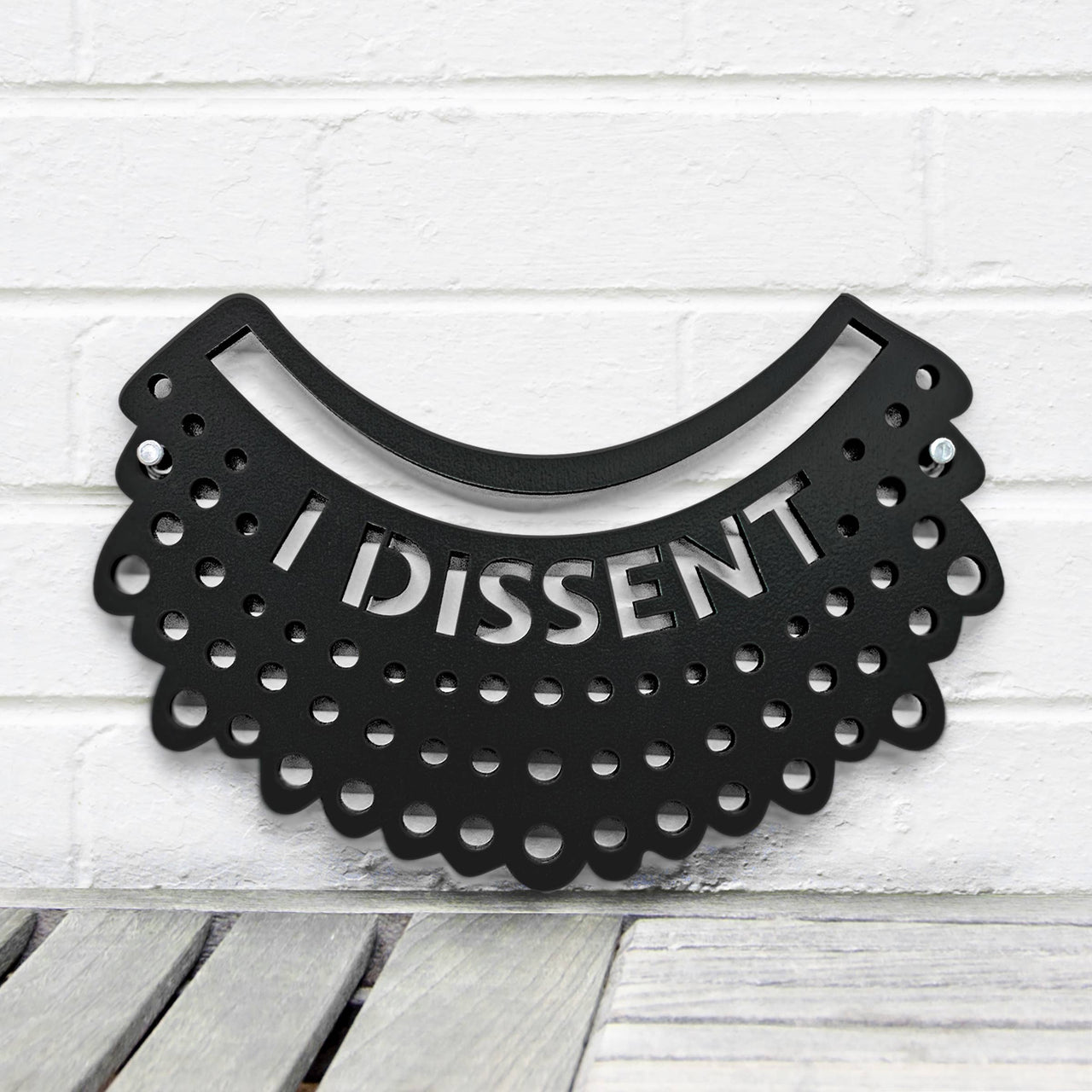 Spunky Fluff - I Dissent Wood Wall Hanging - ModernTribe
