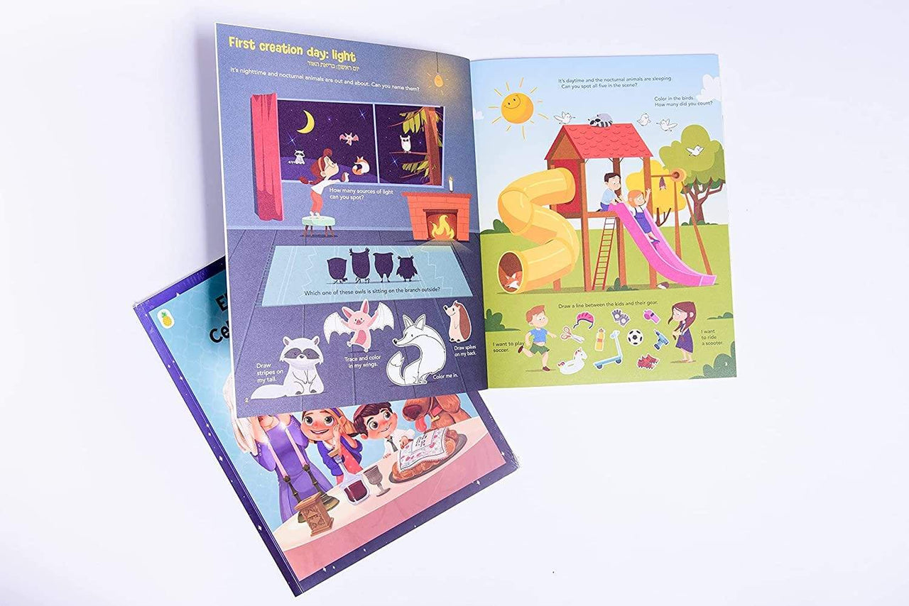 Ella and Noah - Ella and Noah Celebrate Shabbat: Sticker Activity Book - ModernTribe