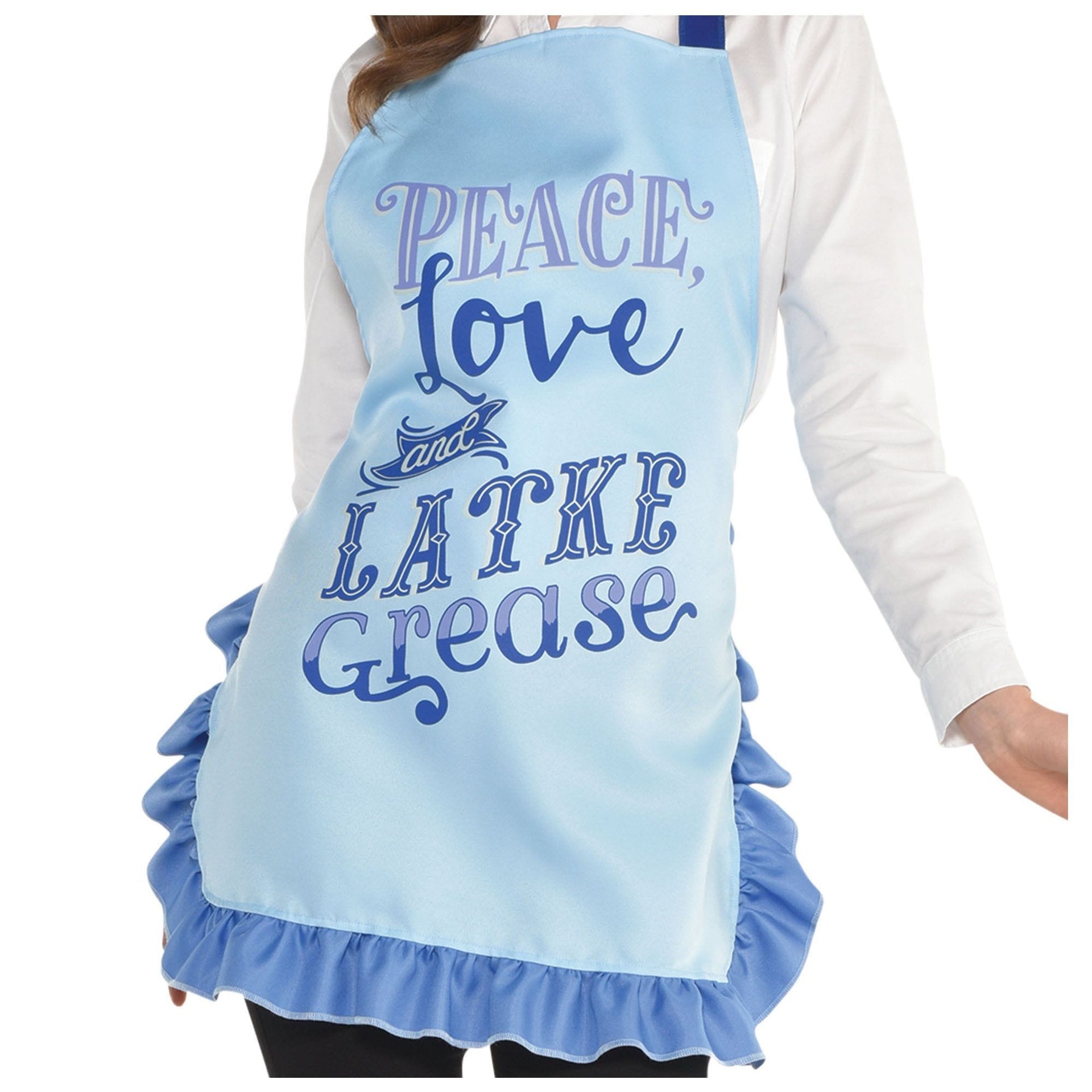 Love & Latkes Aprons White Peace, Love and Latke Grease Apron