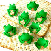Marzipops Candy Passover Frogs Holding Matzahs Marzipan