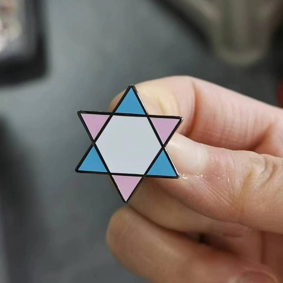 Lynn Factor Designs - Trans Jewish Pride Pin - ModernTribe
